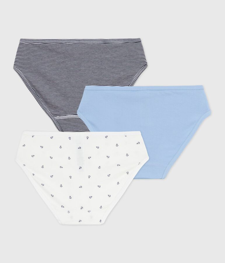 Lot de 3 culottes femme en coton multicouleur