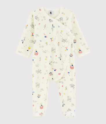 PETIT BATEAU - Dors-bien à imprimé carrousel bébé fille en velours