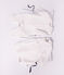 Combinaison b&eacute;b&eacute; en tricot laine et coton uni blanc