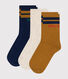 3 paires de chaussettes en coton unies enfant