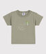 Tee-shirt manches courtes bébé en jersey avec motif