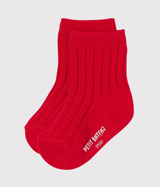 Chaussettes bébé mixte rouge FROUFROU