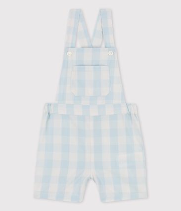 PETIT BATEAU - Salopette courte en popeline bébé