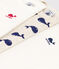Lot de 3 bodies manches longues baleines bébé en coton variante 1