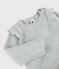 Robe bébé fille en laine et coton gris BELUGA CHINE