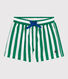 Short de bain bébé, imprimé rayé