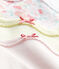 Lot de 3 bodies bébé fille à bretelles blanc LOT