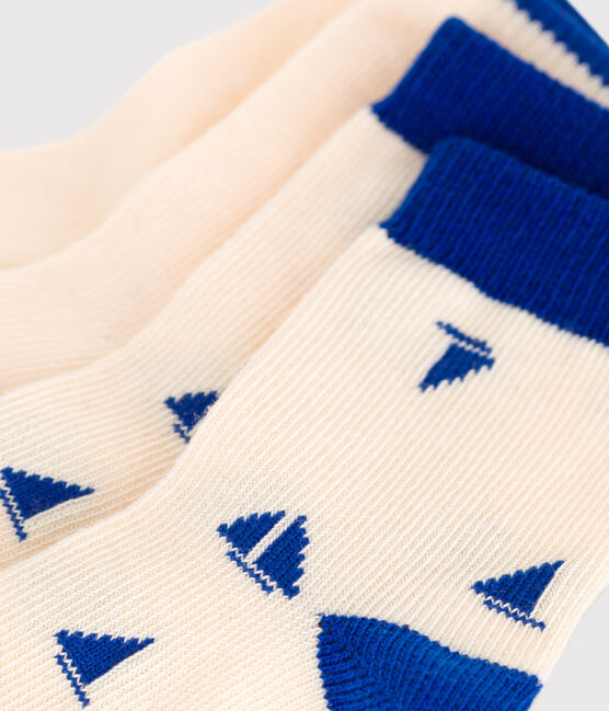 2 paires de chaussettes bébé en coton imprimé bateau variante 1