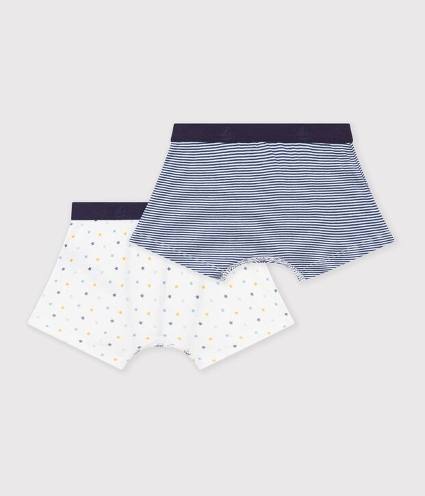 Lot de 2 boxers en coton multicouleur