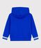 Sweatshirt &agrave; capuche enfant en coton bleu PERSE