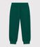 Pantalon de jogging enfant en coton vert fonc&eacute;