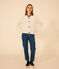 Cardigan en côte anglaise en coton femme écru AVALANCHE