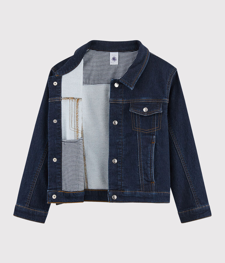 Veste en denim enfant gar&ccedil;on bleu DENIM BLEU FONCE