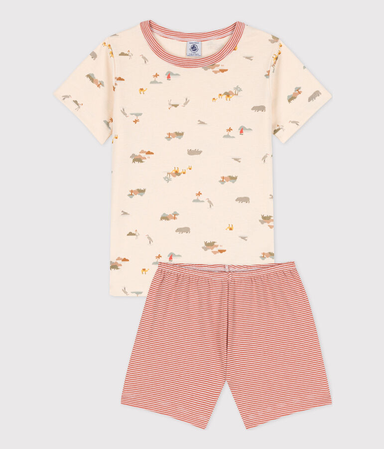 Pyjacourt animaux en coton enfant blanc AVALANCHE/ MULTICO