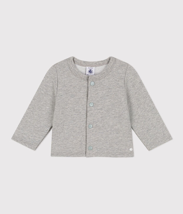 Cardigan en molleton b&eacute;b&eacute; gris