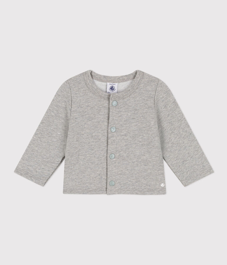 Cardigan en molleton b&eacute;b&eacute; gris