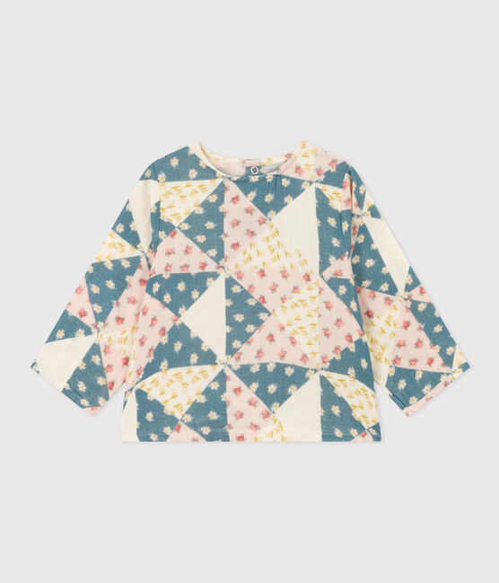 Blouse manches longues en gaze de coton bébé blanc AVALANCHE/ MULTICO