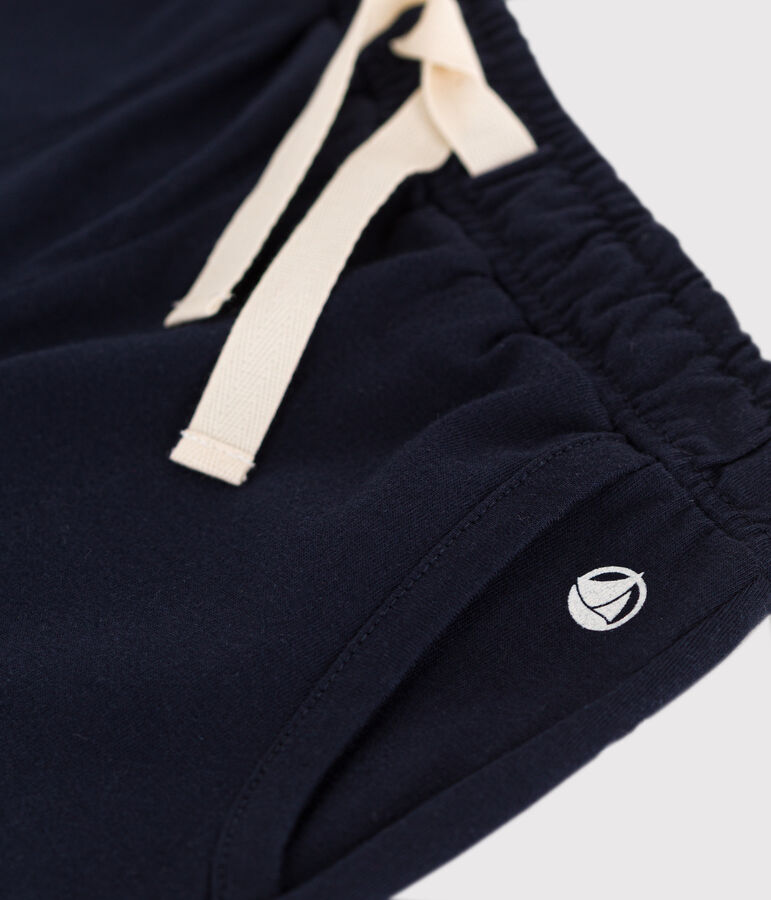 Short en coton enfant fille bleu