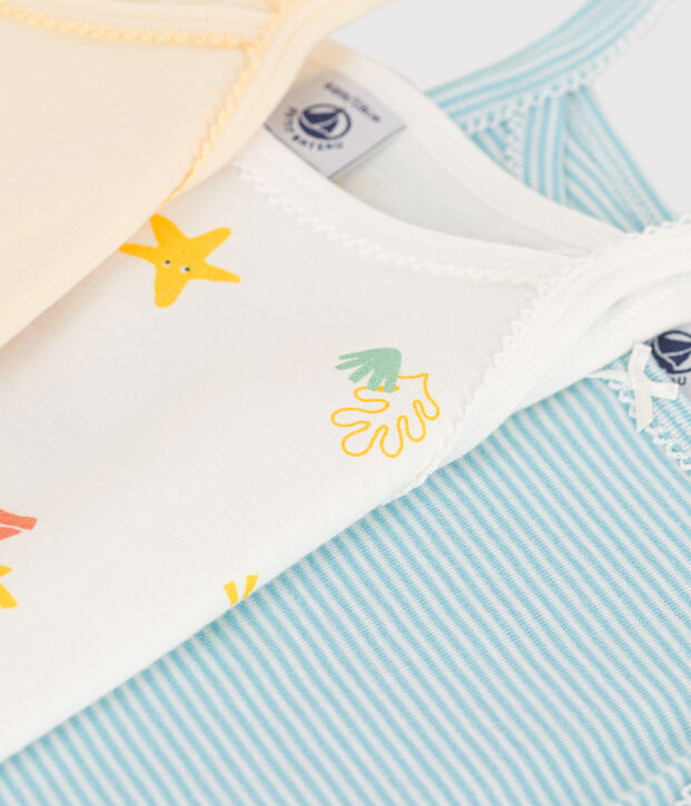 Lot de 3 d&eacute;bardeurs enfant en coton imprim&eacute;s multicouleur