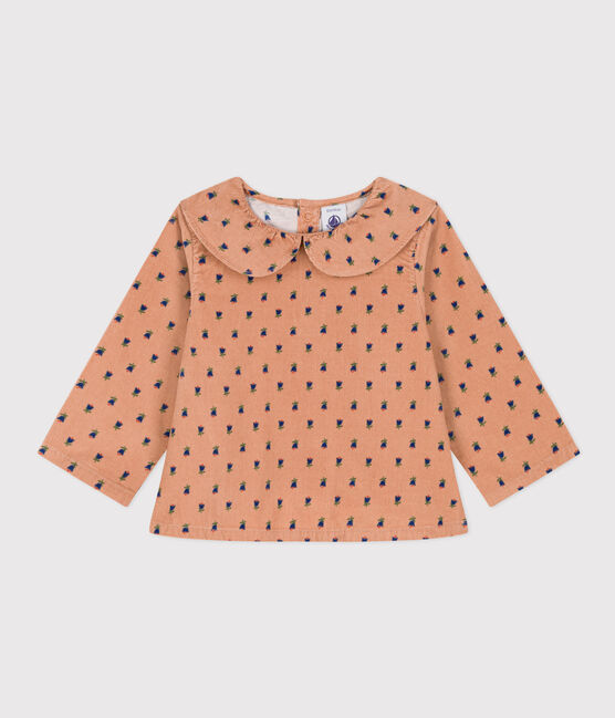 Blouse manches longues en velours bébé SIENNA/ MULTICO