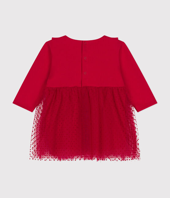Robe en coton et tulle bébé COULIS