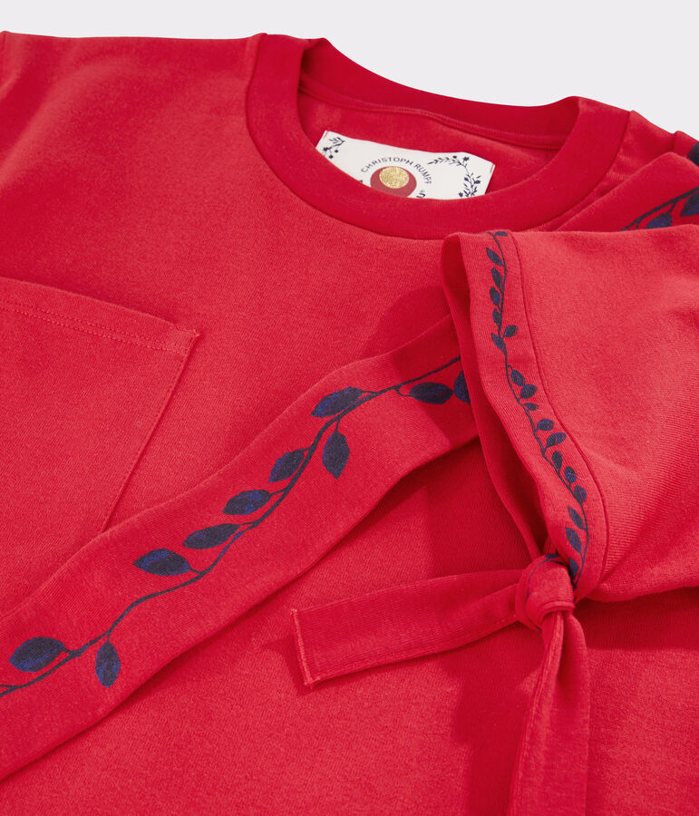 Tee shirt Femme/Homme Christoph Rumpf x Petit Bateau rouge