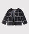 Cardigan bébé fille à carreaux noir CITY/blanc MULTICO