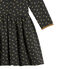 Robe enfant fille en jacquard noir CITY/jaune DORE