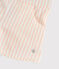 Short en jersey  enfant fille rose MINOIS/blanc MARSHMALLOW