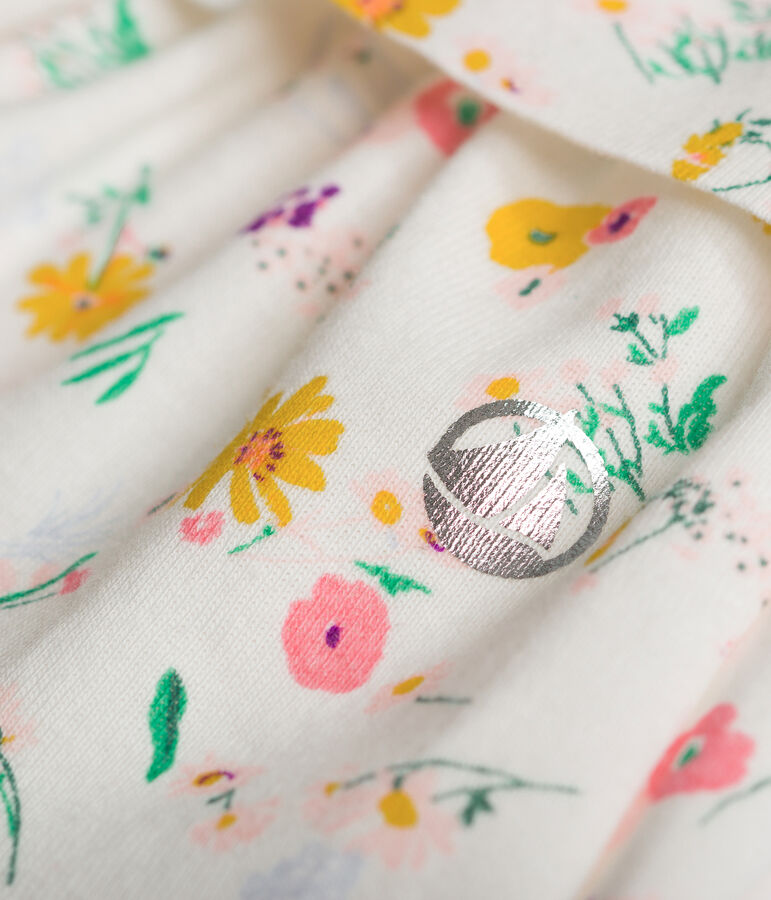 Jupe en coton enfant fille blanc MARSHMALLOW/blanc MULTICO