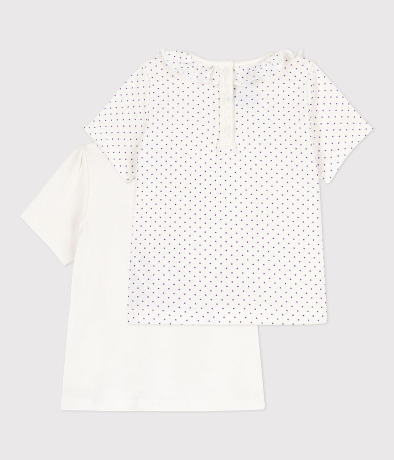 Lot de 2 tee-shirts b&eacute;b&eacute; fille multicouleur
