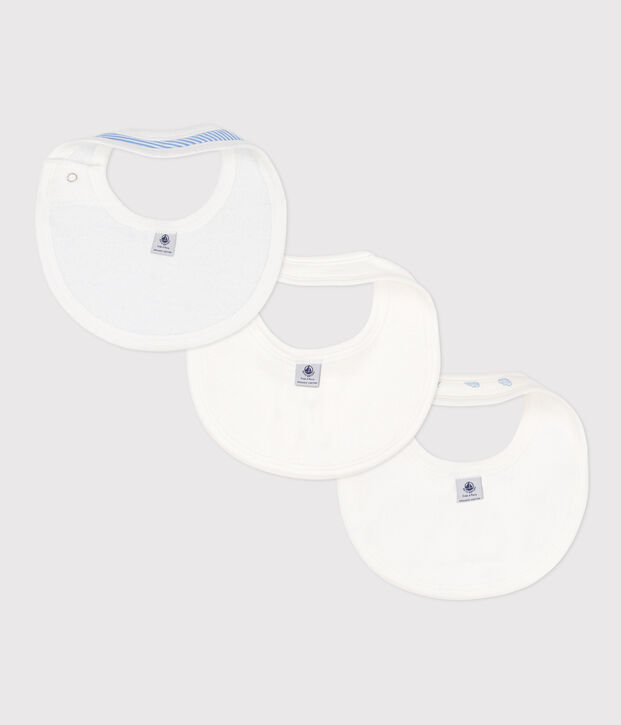 Lot de 3 bavoirs imprim&eacute;s en coton multicouleur