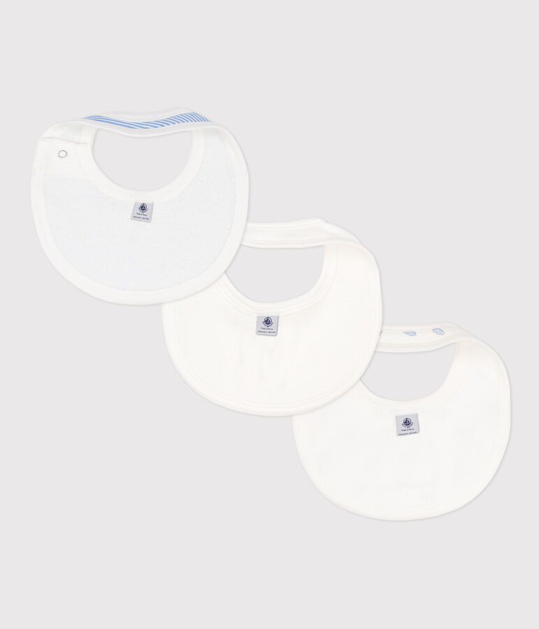 Lot de 3 bavoirs imprim&eacute;s en coton multicouleur
