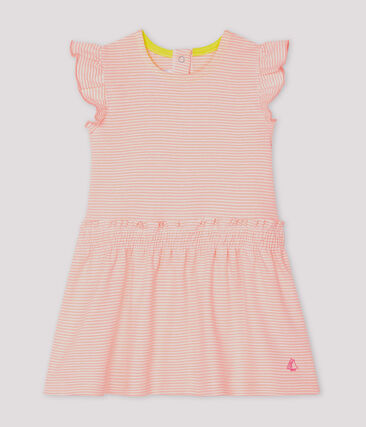 PETIT BATEAU - Robe milleraies bébé fille