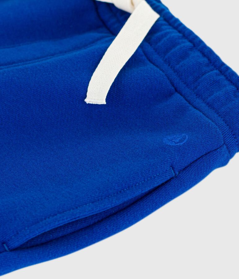 Pantalon de jogging enfant en coton uni bleu OLYMPIC