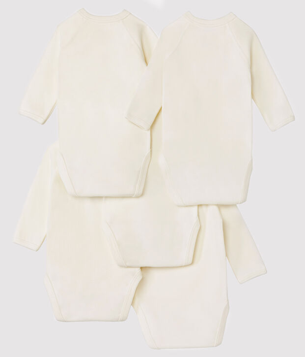 Lot de 5 bodies naissance manches longues b&eacute;b&eacute; multicouleur