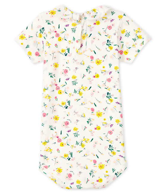 Body bébé fille à collerette blanc MARSHMALLOW/blanc MULTICO