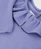 Tee-shirt &agrave; col enfant manches longues uni violet