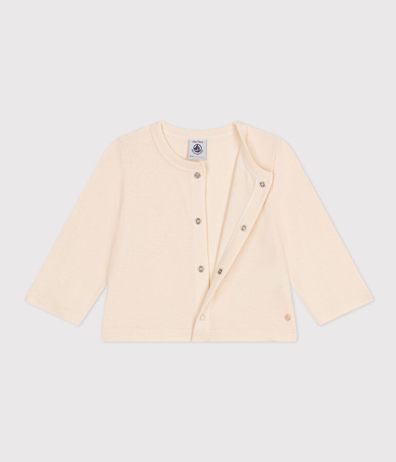 Cardigan en coton b&eacute;b&eacute; &eacute;cru AVALANCHE