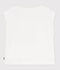 Tee-shirt enfant manches courtes en coton blanc