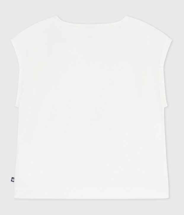 Tee-shirt enfant manches courtes en coton blanc