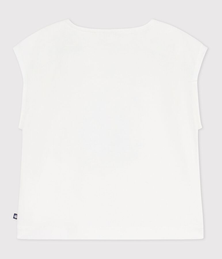 Tee-shirt enfant manches courtes en coton blanc