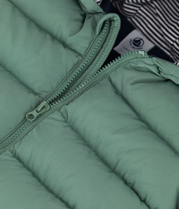 Doudoune recyl&eacute;e b&eacute;b&eacute; vert