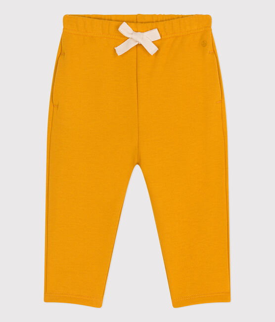 Pantalon en molleton bébé jaune BOUDOR