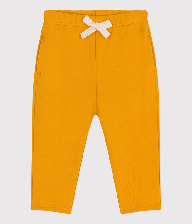 Pantalon en molleton b&eacute;b&eacute; jaune
