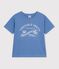 Tee-shirt enfant manches courtes imprim&eacute; bleu