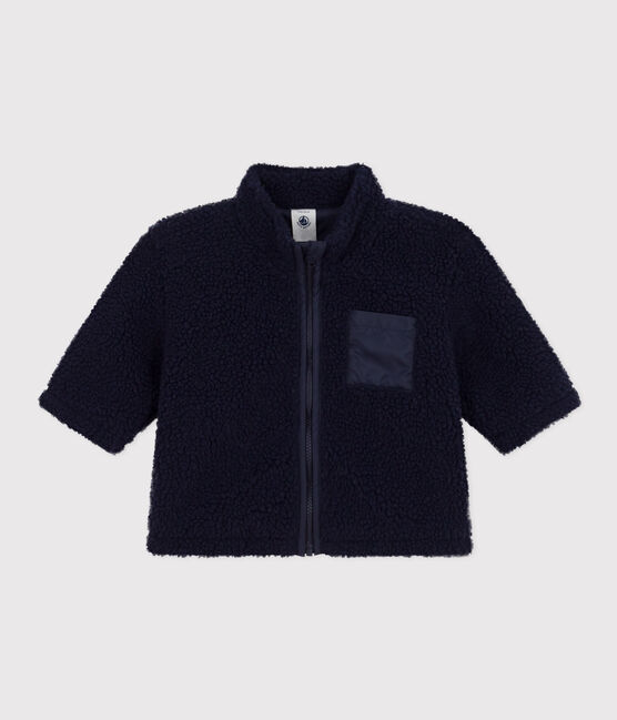Veste en sherpa bébé bleu SMOKING