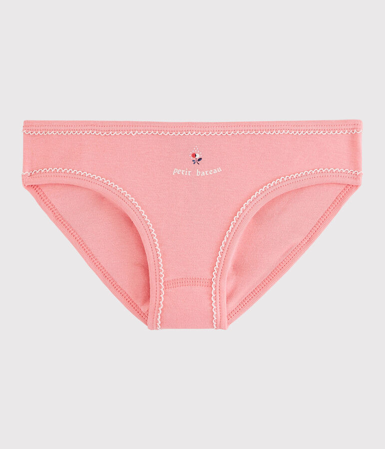 Culotte petite fille en coton rose GRETEL