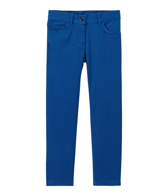 Pantalon fille en jean de couleur bleu PERSE