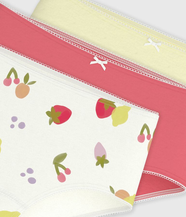 Lot de shorties enfant en coton imprim&eacute; fruits variante 1
